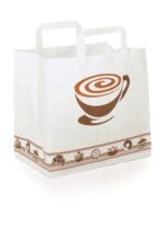 Papierová taška Mocha na Menu box ploché ucho 260x175x245 mm