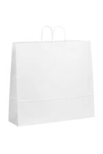 Papierová taška biela krútené ucho 540x150x490 mm