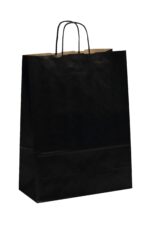 Papierová taška čierna TOP krútené ucho 320x140x420 mm