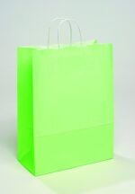 Papierová taška svetlozelená TOP krútené ucho 240x110x310 mm