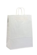 Papierová taška biela krútené ucho 320x120x410 mm