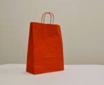 Papierová taška červená PLUS krútené ucho 260x120x350 mm