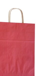 Papierová taška tmavočervená EKO krútené ucho 260x120x350 mm