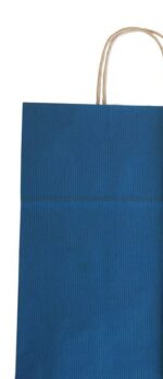 Papierová taška tmavomodrá EKO krútené ucho 320x120x410 mm