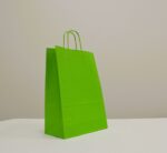 Papierová taška svetlozelená PLUS krútené ucho 220x100x310 mm